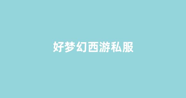 梦幻西游私服网